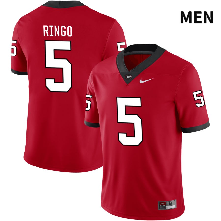 Georgia Bulldogs Men's Kelee Ringo #5 Red 2022 NIL Stitched College UGA Football Jersey 23AK016AR